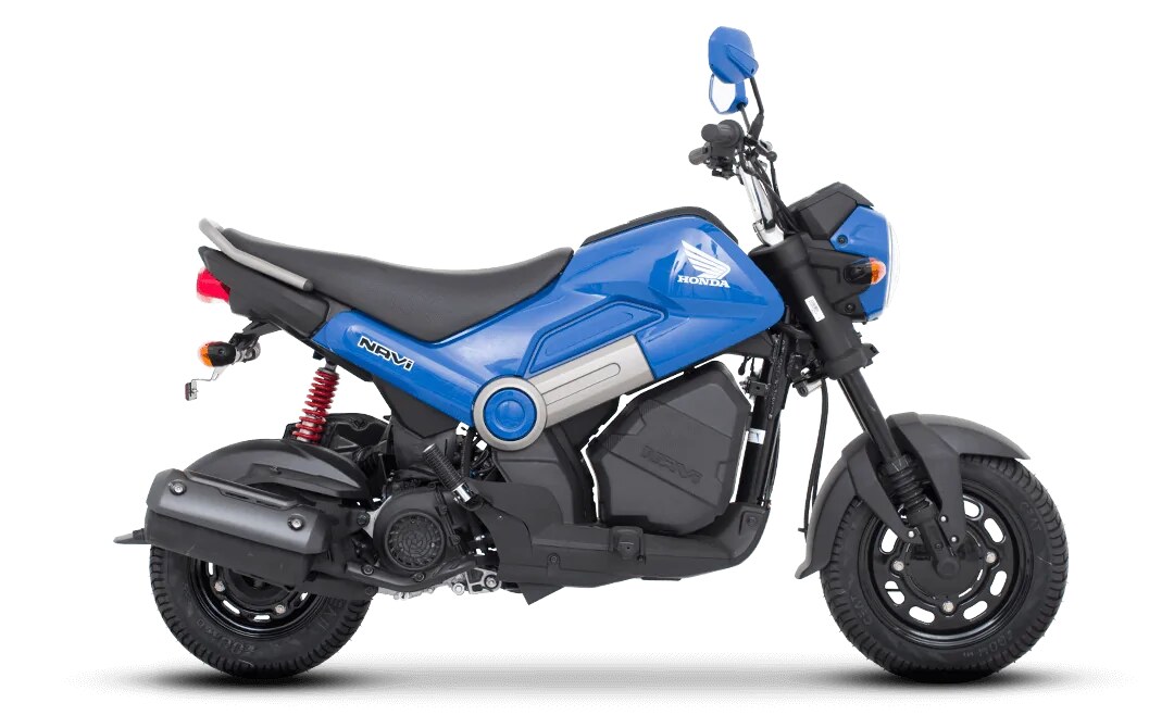 Honda Navi azul, vista de costado